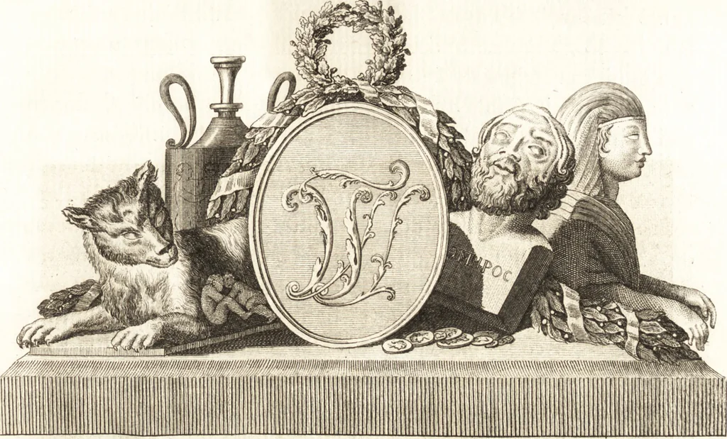 An illustration from Histoire de l'art chez les anciens, 1793, leaf 78