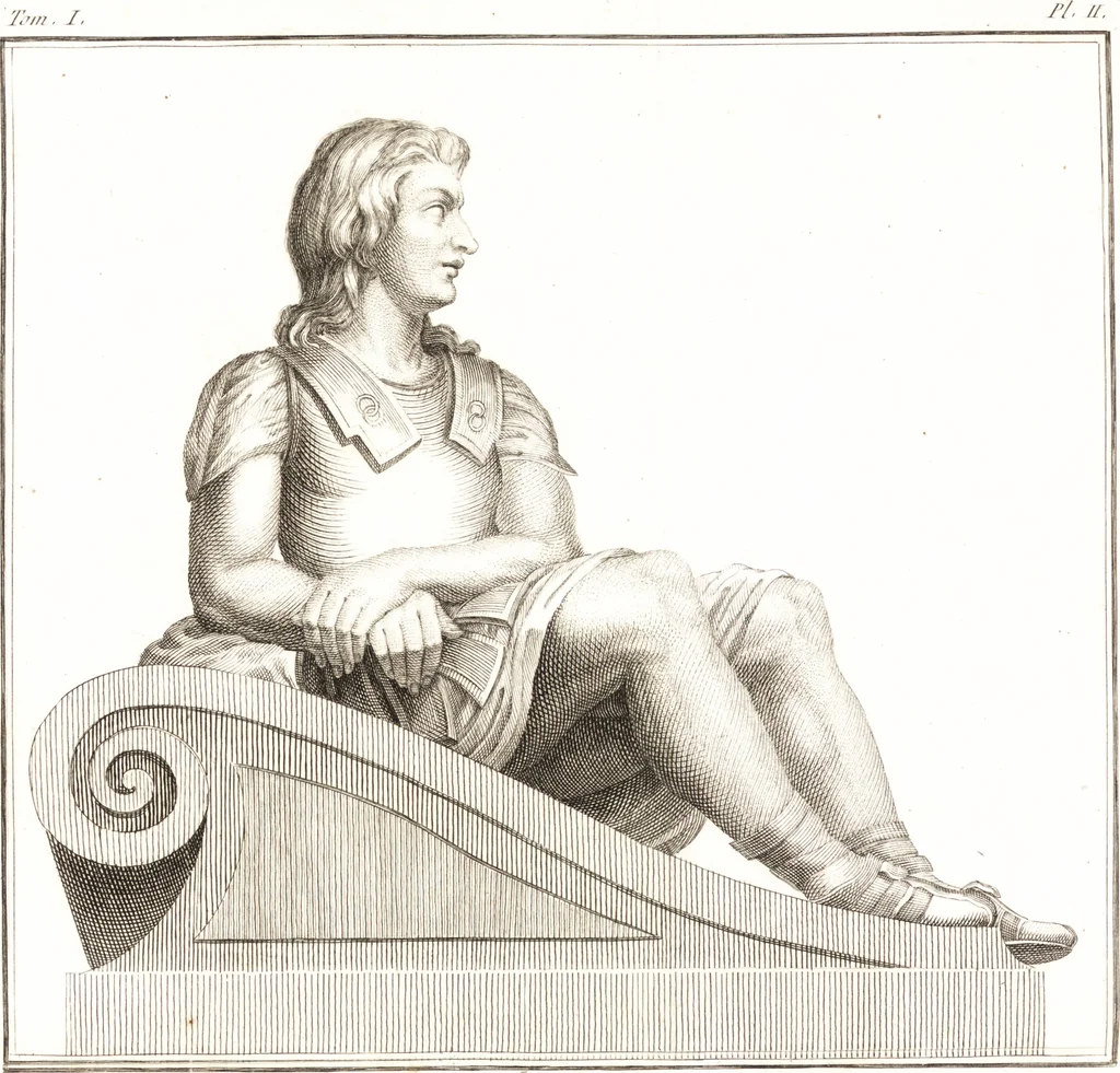An illustration from Histoire de l'art chez les anciens, 1793, leaf 796