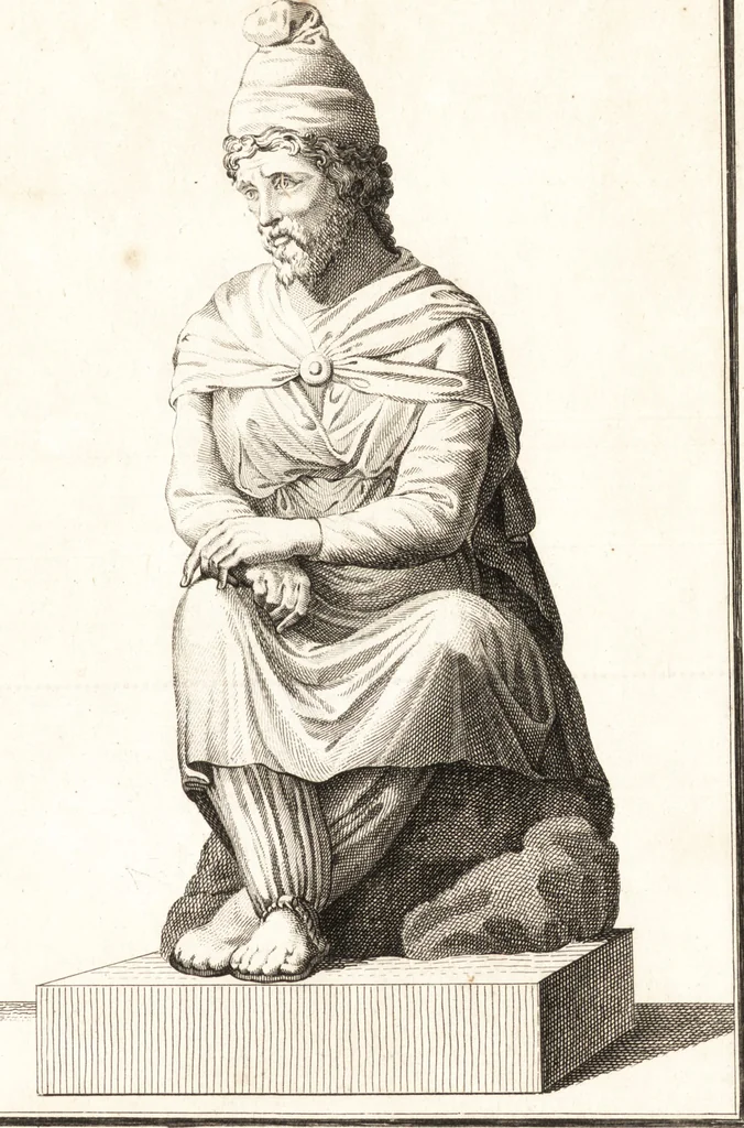 An illustration from Histoire de l'art chez les anciens, 1793, leaf 828