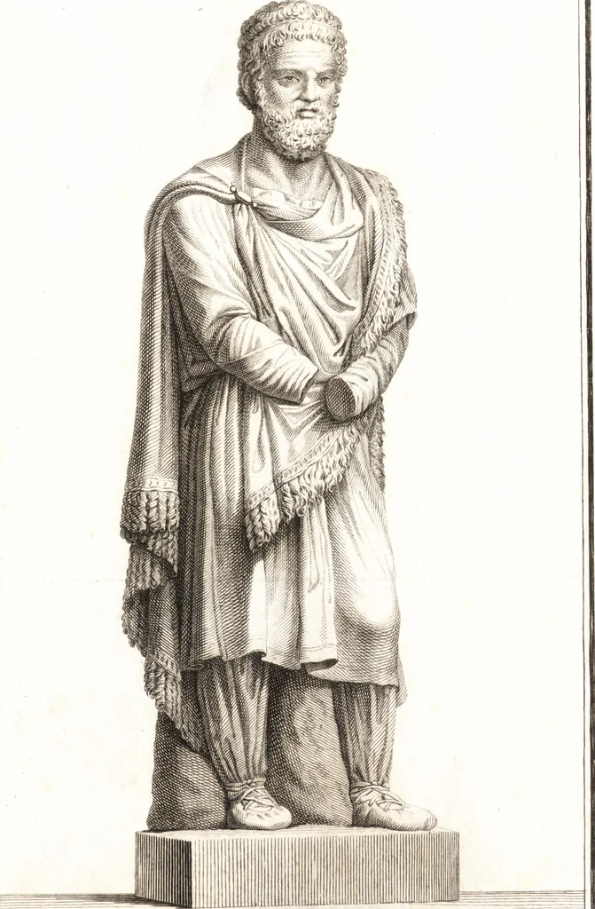 An illustration from Histoire de l'art chez les anciens, 1793, leaf 840