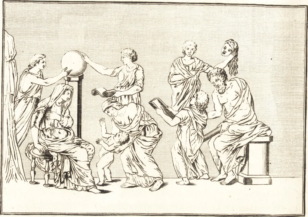 An illustration from Histoire de l'art chez les anciens, 1793, leaf 521