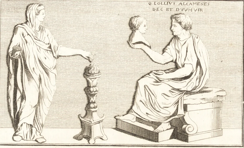 An illustration from Histoire de l'art chez les anciens, 1793, leaf 553