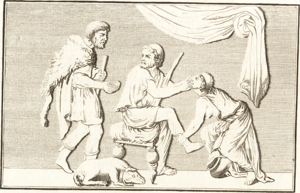 An illustration from Histoire de l'art chez les anciens, 1793, leaf 603
