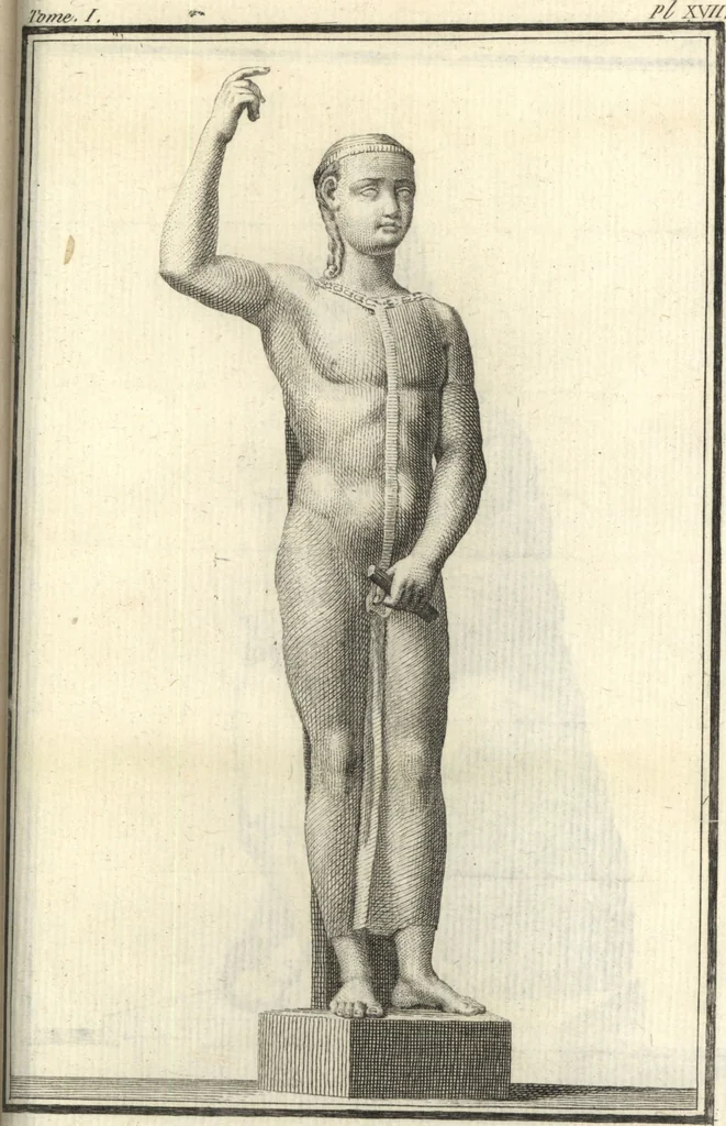 An illustration from Histoire de l'art chez les anciens, 1793, leaf 836