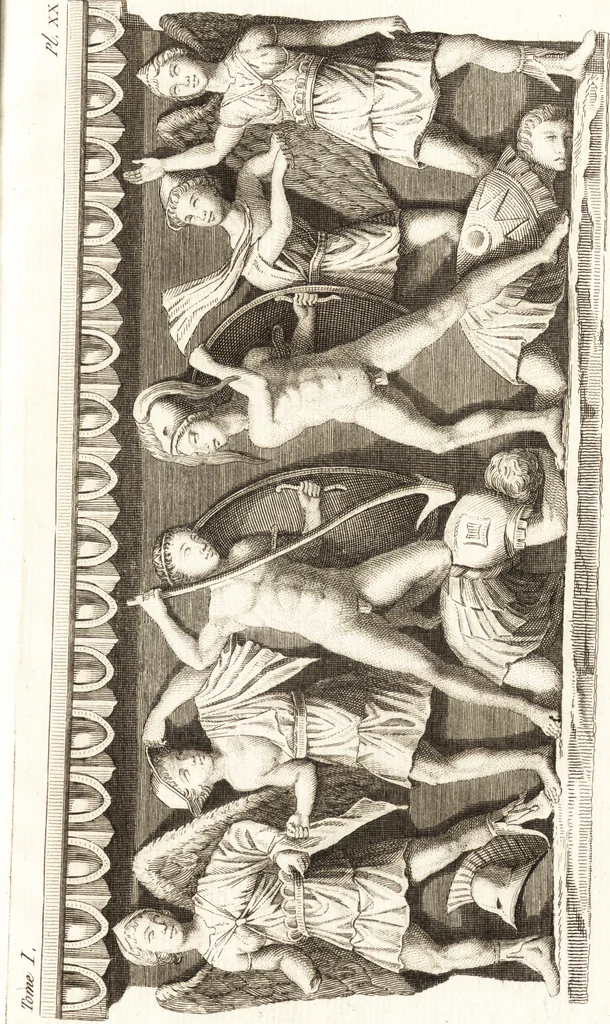 An illustration from Histoire de l'art chez les anciens, 1793, leaf 842