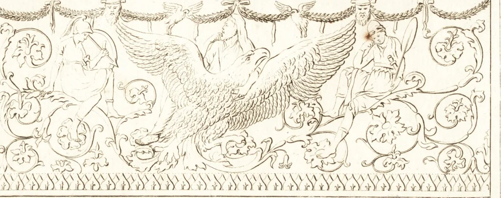 An illustration from Histoire de l'art chez les anciens, 1793, leaf 12