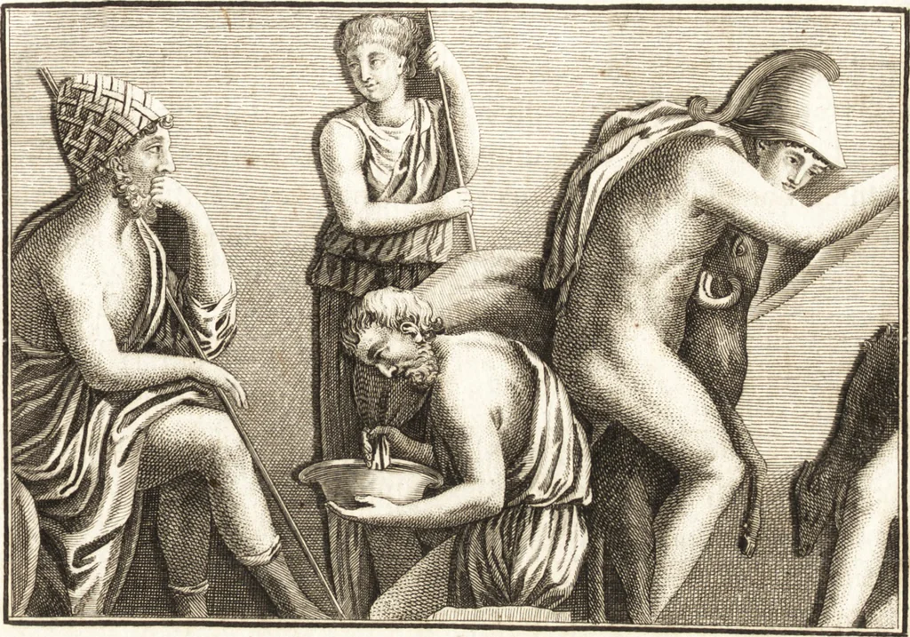 An illustration from Histoire de l'art chez les anciens, 1793, leaf 172