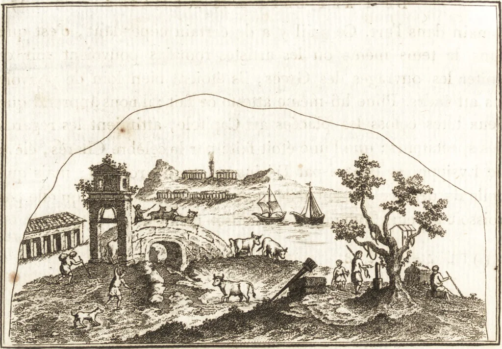 An illustration from Histoire de l'art chez les anciens, 1793, leaf 185