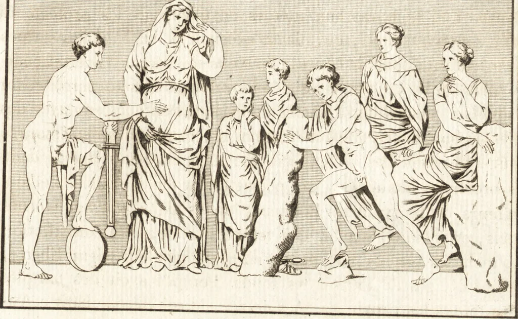 An illustration from Histoire de l'art chez les anciens, 1793, leaf 366