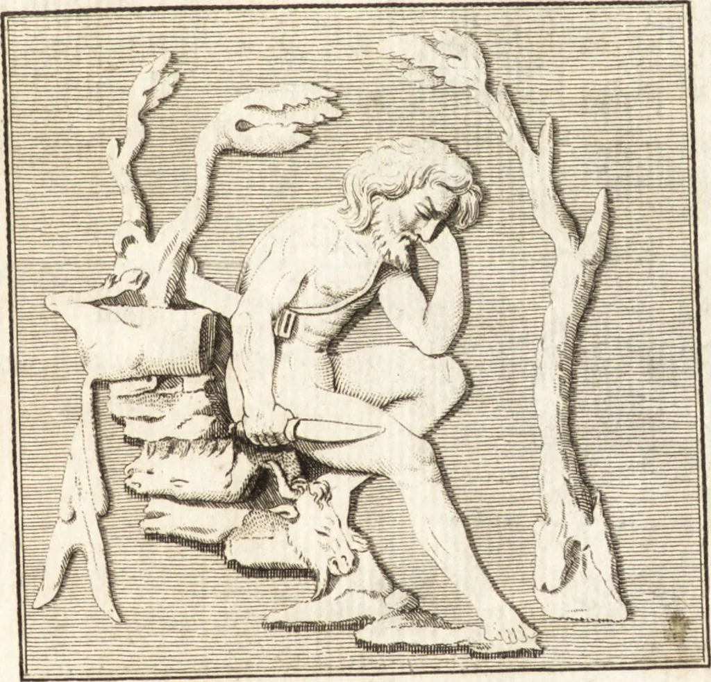 An illustration from Histoire de l'art chez les anciens, 1793, leaf 548