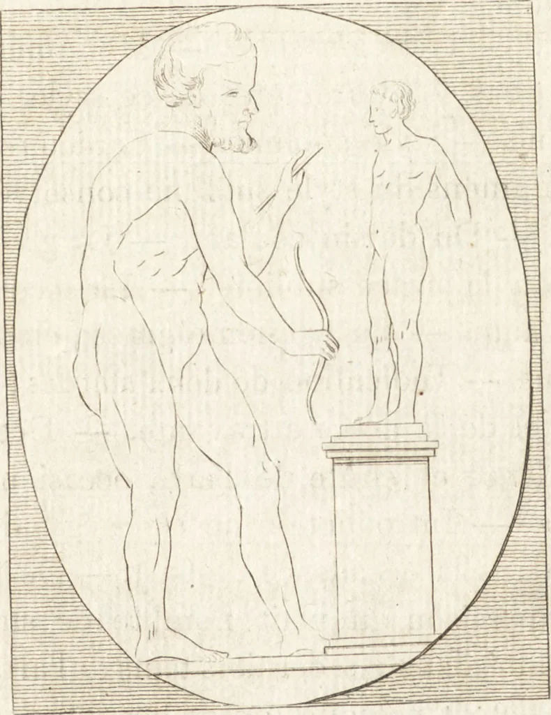 An illustration from Histoire de l'art chez les anciens, 1793, leaf 692