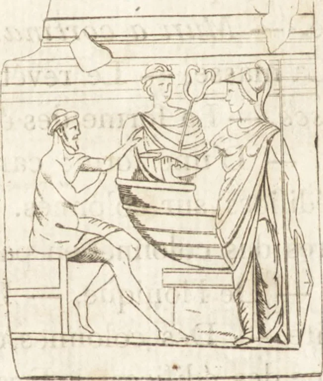 An illustration from Histoire de l'art chez les anciens, 1793, leaf 707