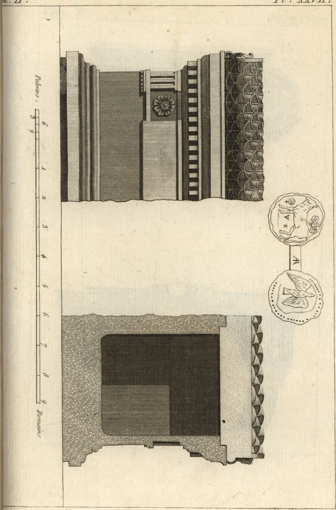 An illustration from Histoire de l'art chez les anciens, 1793, leaf 760