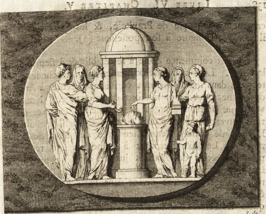 An illustration from Histoire de l'art de l'antiquité, 1781, leaf 142