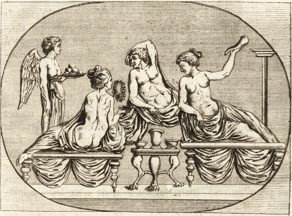 An illustration from Histoire de l'art de l'antiquité, 1781, leaf 6
