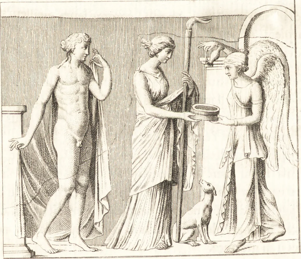 An illustration from Histoire de l'art chez les anciens, 1793, leaf 105