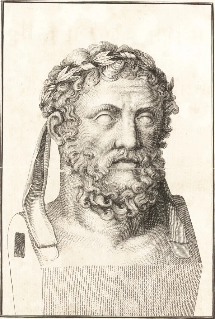 An illustration from Histoire de l'art chez les anciens, 1793, leaf 9