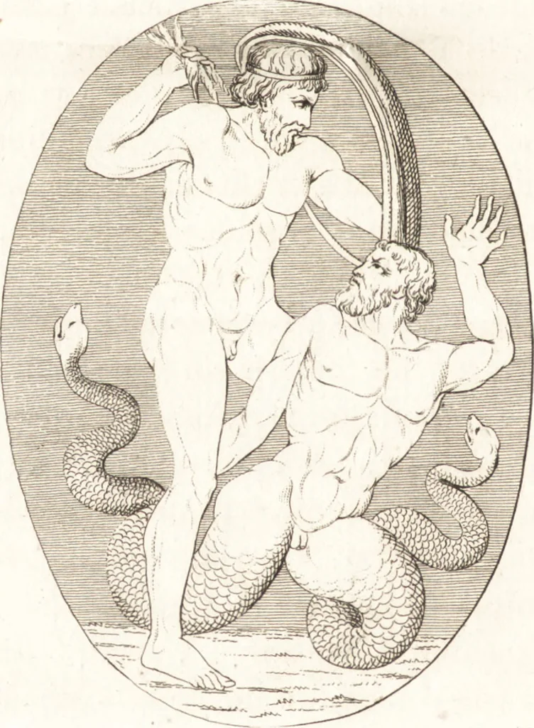 An illustration from Histoire de l'art chez les anciens, 1793, leaf 95