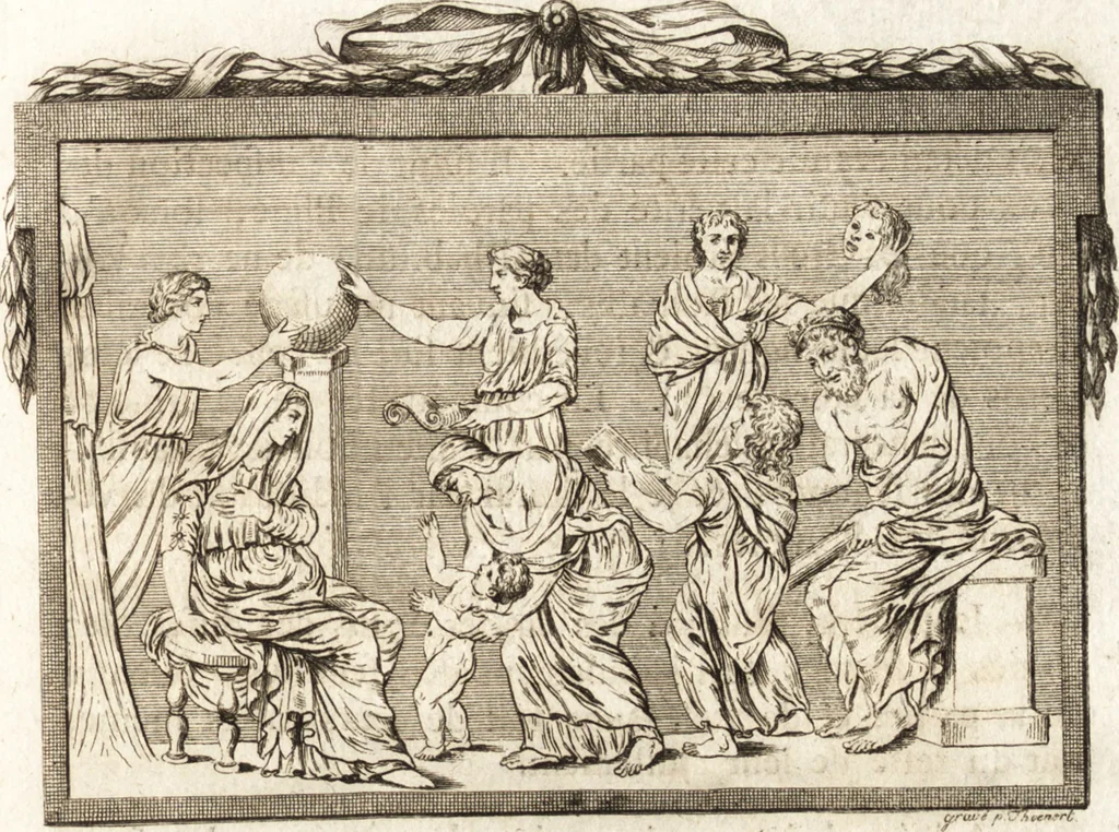 An illustration from Histoire de l'art de l'antiquité, 1781, leaf 168