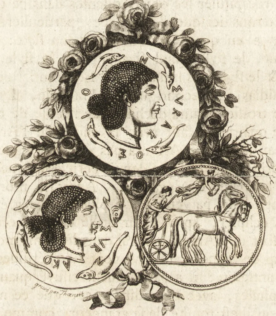 An illustration from Histoire de l'art de l'antiquité, 1781, leaf 275