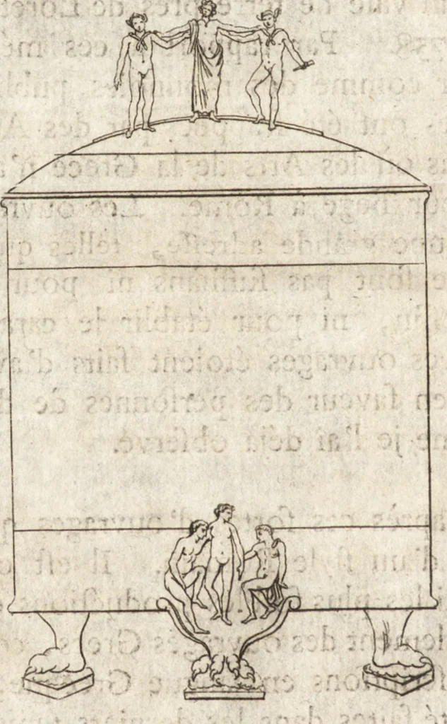 An illustration from Histoire de l'art de l'antiquité, 1781, leaf 367
