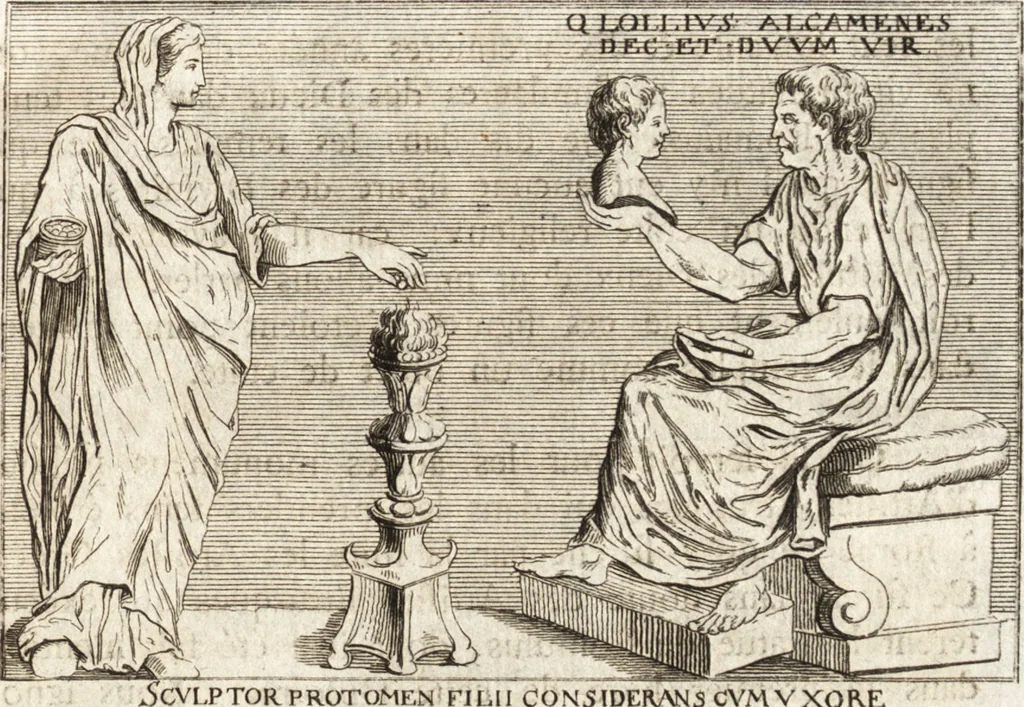 An illustration from Histoire de l'art de l'antiquité, 1781, leaf 368