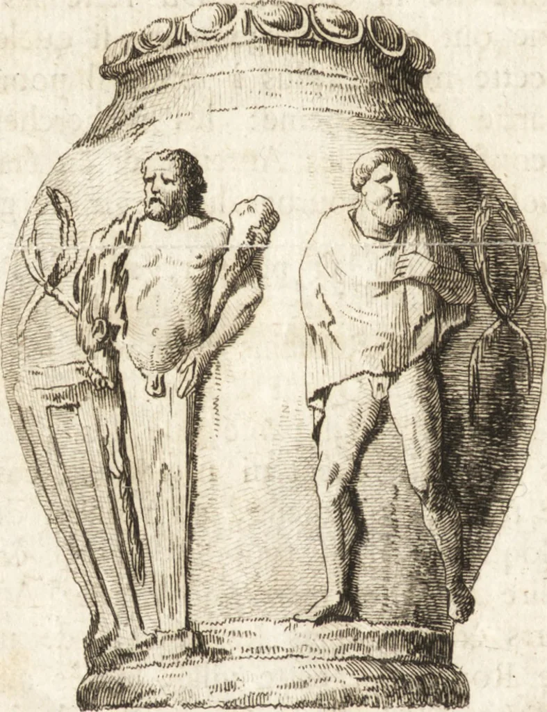 An illustration from Histoire de l'art de l'antiquité, 1781, leaf 381
