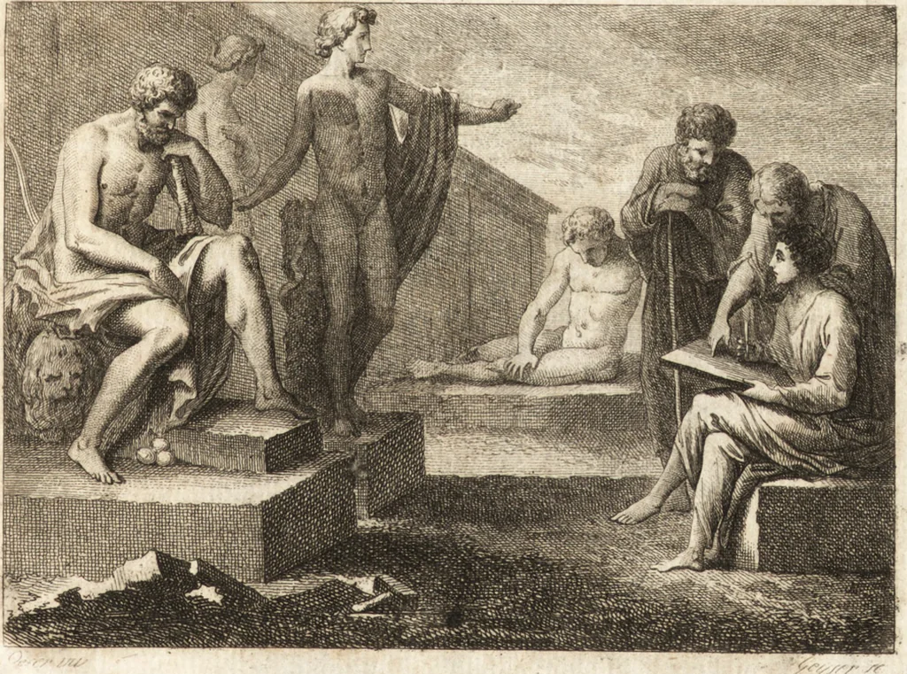 An illustration from Histoire de l'art de l'antiquité, 1781, leaf 4