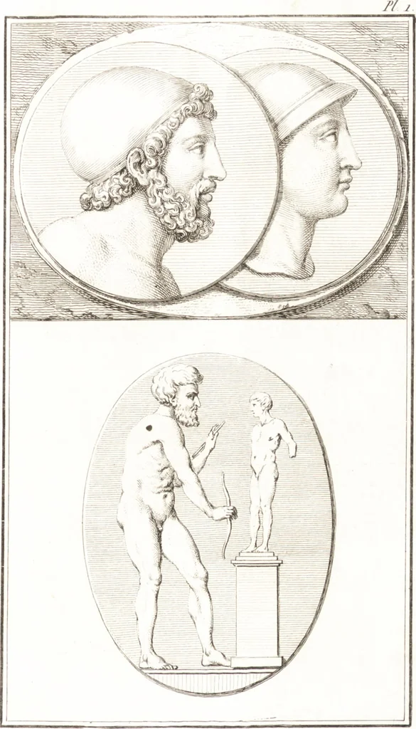 An illustration from Histoire de l'art chez les anciens, 1789, leaf 336