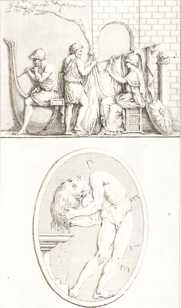 An illustration from Histoire de l'art chez les anciens, 1789, leaf 338