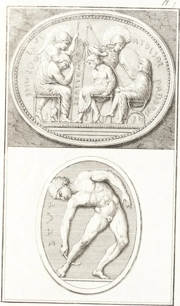 An illustration from Histoire de l'art chez les anciens, 1789, leaf 348