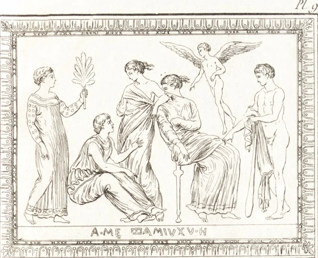 An illustration from Histoire de l'art chez les anciens, 1789, leaf 352