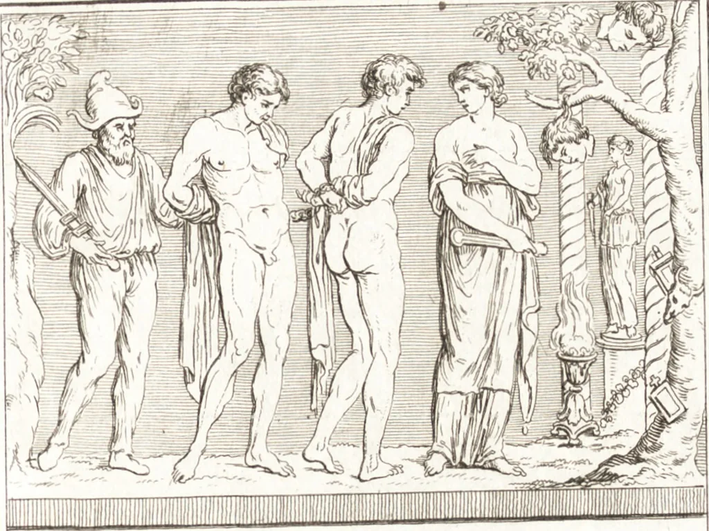An illustration from Histoire de l'art chez les anciens, 1789, leaf 354