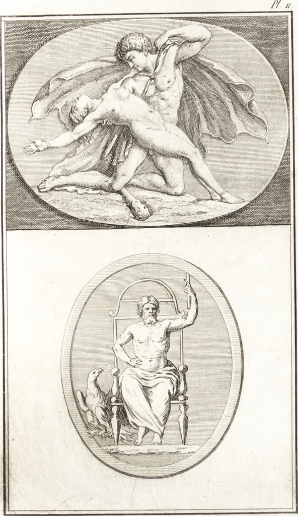 An illustration from Histoire de l'art chez les anciens, 1789, leaf 356