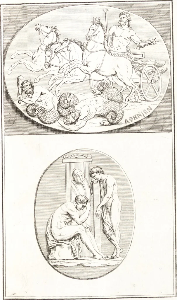 An illustration from Histoire de l'art chez les anciens, 1789, leaf 358