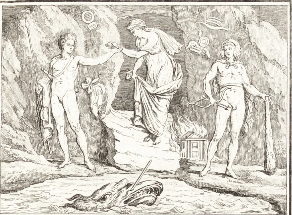 An illustration from Histoire de l'art chez les anciens, 1789, leaf 366