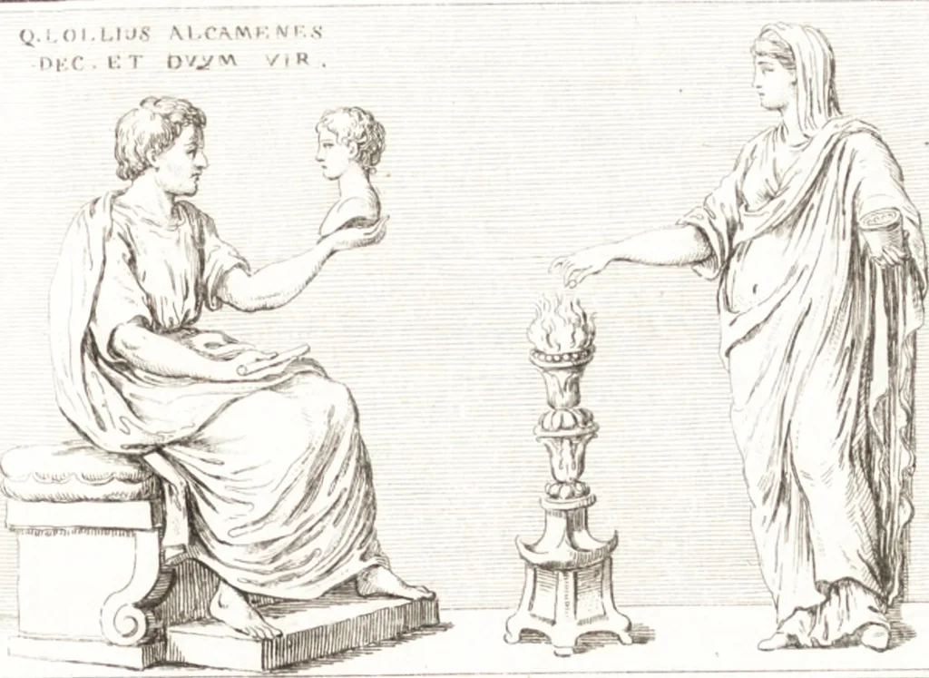 An illustration from Histoire de l'art chez les anciens, 1789, leaf 374