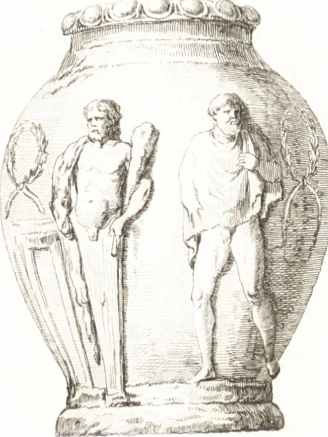 An illustration from Histoire de l'art chez les anciens, 1789, leaf 374