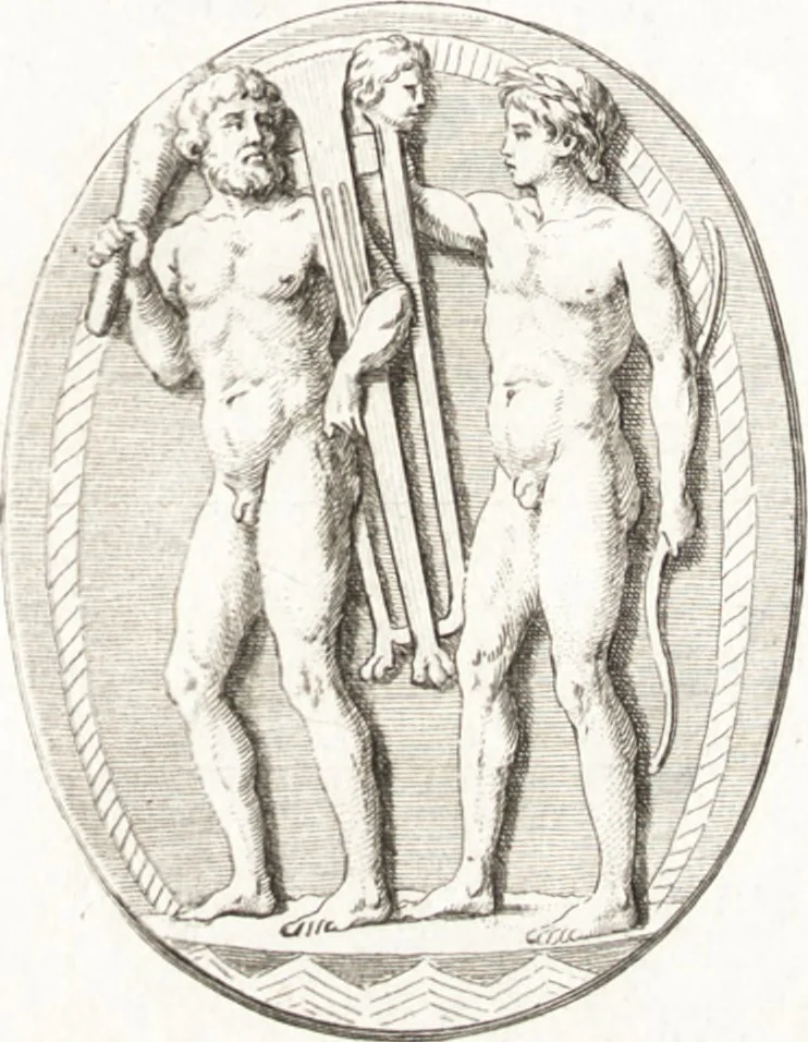 An illustration from Histoire de l'art chez les anciens, 1789, leaf 382