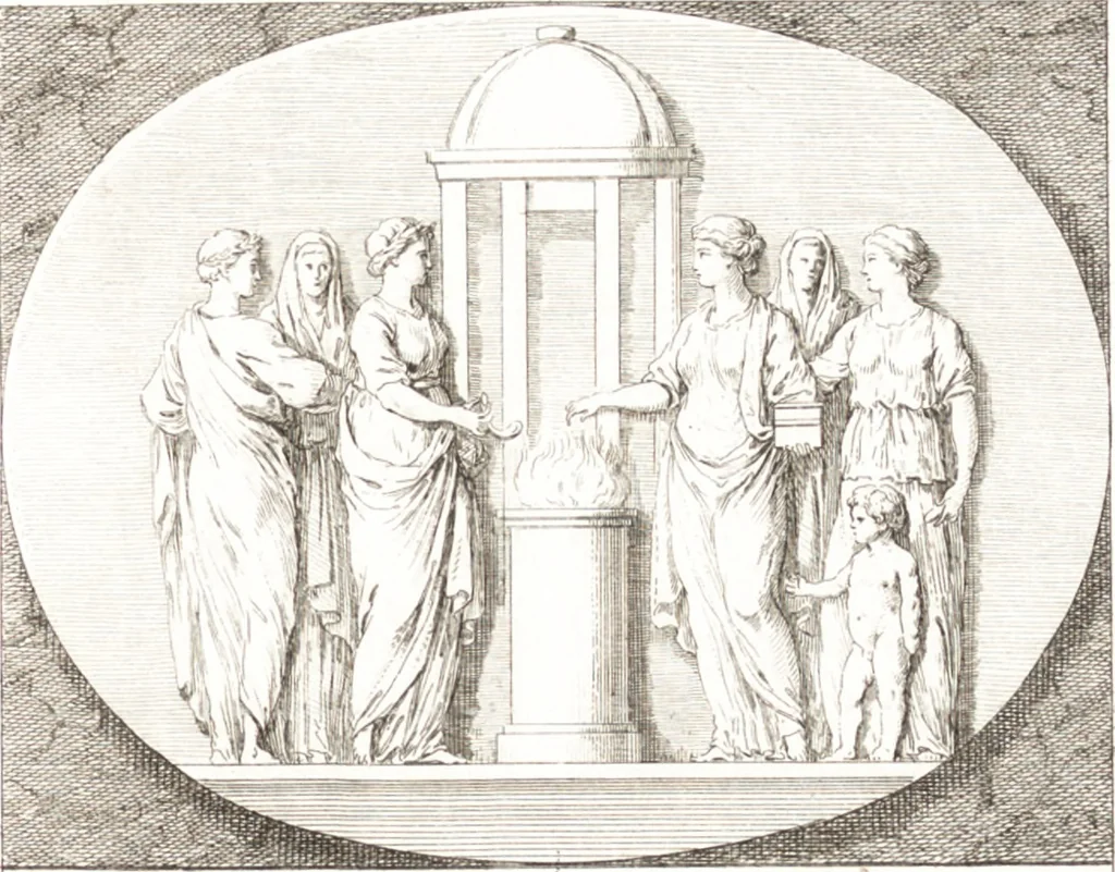 An illustration from Histoire de l'art chez les anciens, 1789, leaf 384