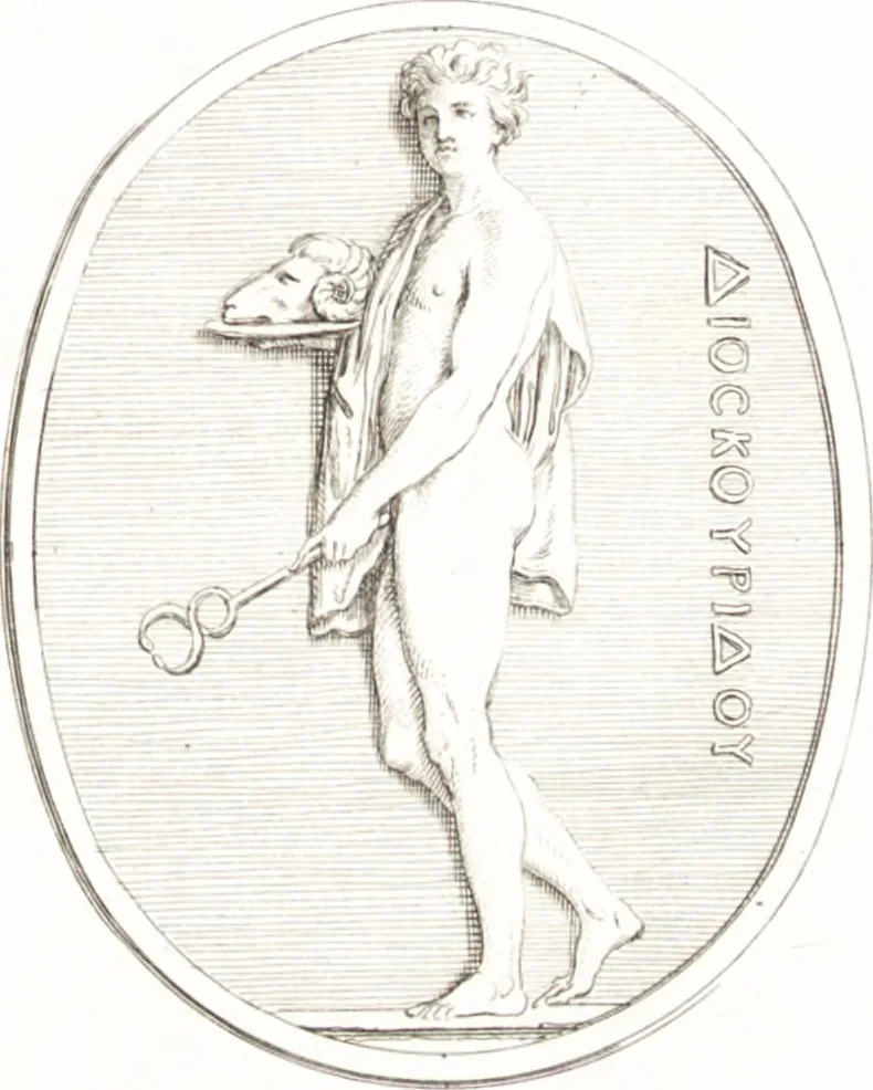 An illustration from Histoire de l'art chez les anciens, 1789, leaf 386
