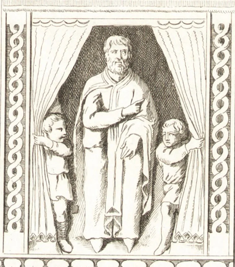 An illustration from Histoire de l'art chez les anciens, 1789, leaf 390