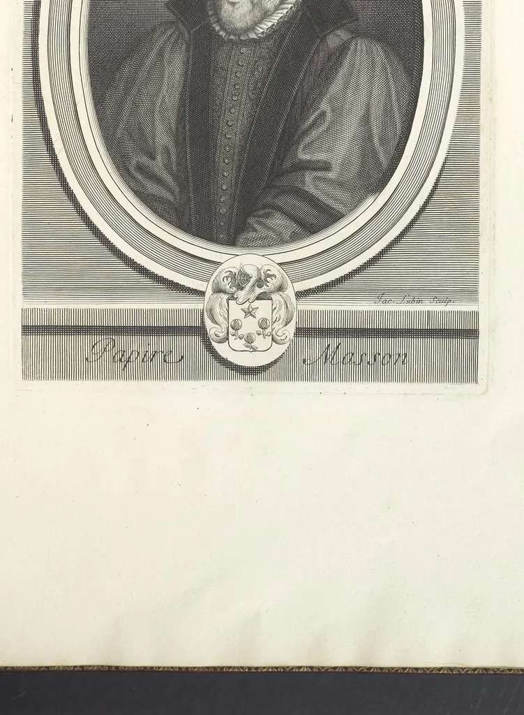An illustration from Les hommes illustres qui ont paru en France pendant ce siecle : avec leurs portraits au naturel, 1696, leaf 112