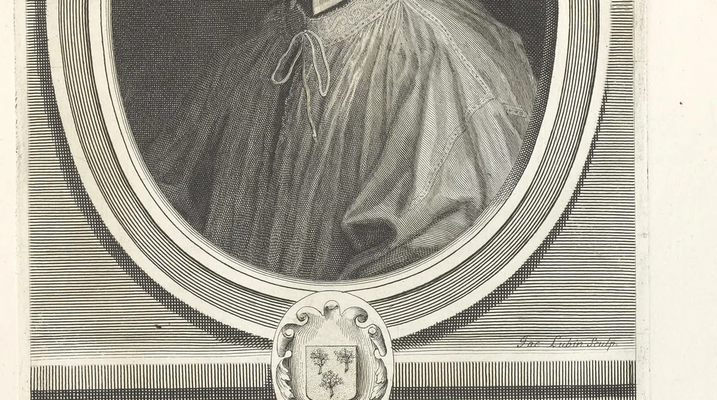 An illustration from Les hommes illustres qui ont paru en France pendant ce siecle : avec leurs portraits au naturel, 1696, leaf 44