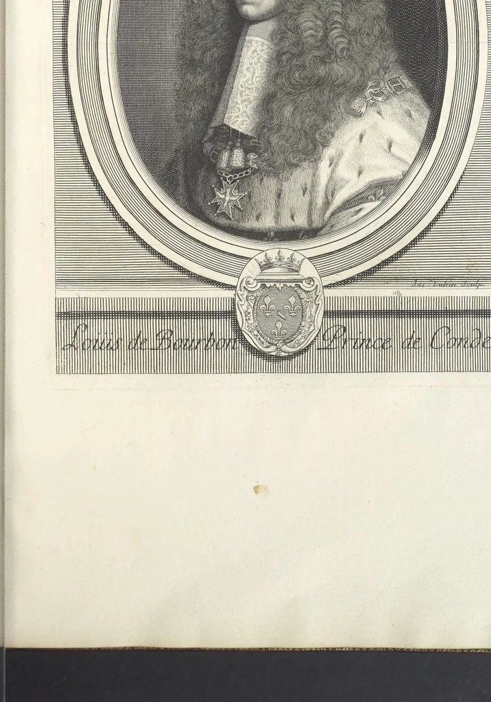 An illustration from Les hommes illustres qui ont paru en France pendant ce siecle : avec leurs portraits au naturel, 1696, leaf 64