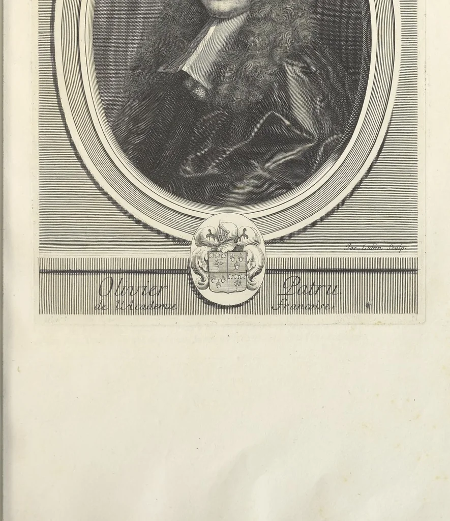 An illustration from Les hommes illustres qui ont paru en France pendant ce siecle : avec leurs portraits au naturel, 1696, leaf 140