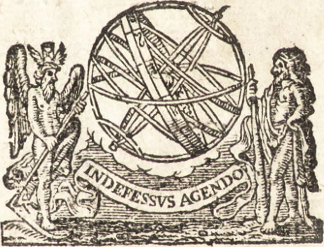 An illustration from Hugonis Grotii De jure belli ac pacis libri tres : in quibus jus naturae & gentium, item juris publici praecipua explicantur, 1670, leaf 6