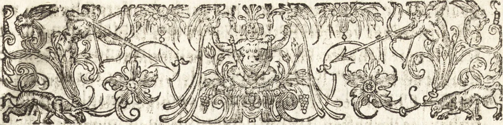 An illustration from Ian vander Veens Zinne-beelden, oft, Adams appel : verciert met seer aerdige const-plaeten : mitsgaders syne oude ende nieuwe ongemeene Bruydt-lofs, ende Zege-zangen, 1642, leaf 10