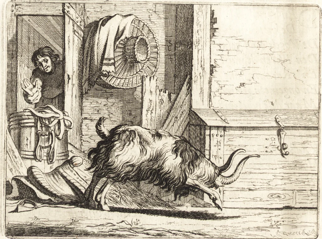 An illustration from Ian vander Veens Zinne-beelden, oft, Adams appel : verciert met seer aerdige const-plaeten : mitsgaders syne oude ende nieuwe ongemeene Bruydt-lofs, ende Zege-zangen, 1642, leaf 175