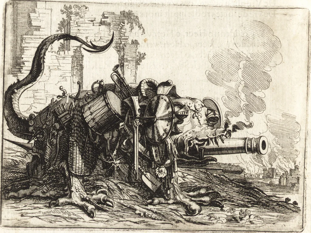 An illustration from Ian vander Veens Zinne-beelden, oft, Adams appel : verciert met seer aerdige const-plaeten : mitsgaders syne oude ende nieuwe ongemeene Bruydt-lofs, ende Zege-zangen, 1642, leaf 39